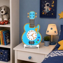 Tec-X Gitar Saat Kişiye Özel Çocuk Saati , Masa Saati