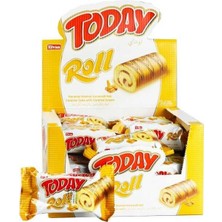Toptan Budur Elvan Today Swiss Roll Karamel Kek 35 G 24 Adet (1 Kutu)