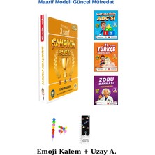 Tonguç 3. Sınıf Şampiyon Paketi Yeni Maarif Modeli  (Uzay A+ Emoji Kalem)Yeni Müfredat