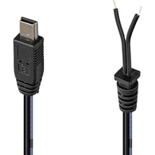 Toptan Budur 22340 Yerli Üretim 1.2 Metre 18/0.10BS*2F Mini USB Yedek Adaptör Kablosu