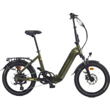 Corelli Torex 400 20 Jant 7 Vites Katlanır Elektrikli Bisiklet - Haki Xlavm