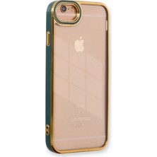Toptan Budur Apple iPhone 6 Kılıf Liva Lens Silikon - Yeşil