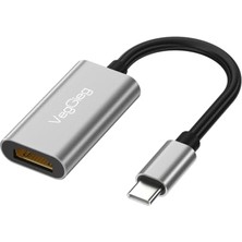 Toptan Budur Type-C Bağlantısından HDMI Görüntü Alan 4K 30Hz Dönüştürücü Adaptör