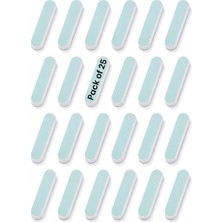 Str Store Super Quick Shine 2 Yönlü Tampon, Yeşil 400/BEYAZ 4000 Grit, Çift Taraflı Manikür ve Pedikür Tırnak Tamponu, 8,89 cm U x 190,54 cm G, 25 Adet