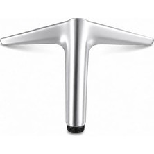 Toptan Budur 1 Adet Metal 12 cm Dayanıklı Aydos Mobilya Ayağı Krom Şık Modern Koltuk Sehpa Dolap Ayağı