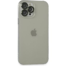 Toptan Budur Apple iPhone 13 Pro Max Kılıf Luko Lens Silikon - Yeşil