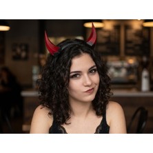 Halloween Cadılar Bayramı Şeytan Boynuzu Saç Bandı | Devil Horn