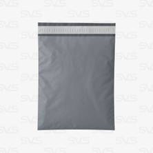 Svs Etiket Plastik Cepsiz Gri Kargo Poşeti - 65X75+5 / 100 Adet