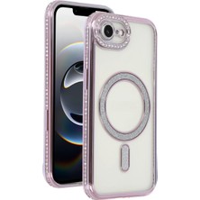 Homestead Apple iPhone 16E Joke Simli Magneticsafe Kılıf - Pembe