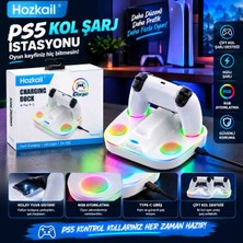 OEM Playstation 5 Dualsense Için Rgb Işık Şarj Standı - Hızlı Şarj