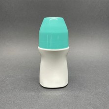 Toptan Budur Turkuaz Kapaklı Bilyeli Takım, 50 ml Plastik Roll-On Şişesi, 50 cc Koltukaltı Roll-On Şişesi