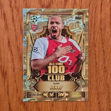 Topps Match Attax 2027 Thierry Henry 100 Club Oyun Kartı
