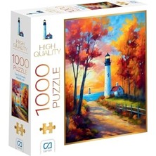 Toptan Budur Deniz Feneri 1000 Parça 2,2 mm Kalınlık 48X68 cm Profesyonel Hobi Puzzle Yapboz Serisi