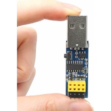 Toptan Budur Esp-01 USB Adaptör V1 CH340, Reset Butonlu, ESP01 ESP8266 ESP-01S Wifi Modülü Programlama Adaptö