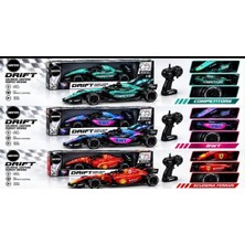 Meks L2501-3 1 16 LED Işıklı 4 Adet Yedek Drift Tekerli 3 Model Karış Formula Aracı