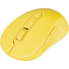 Str Store SM-BT08 USB 2in1 Bluetooth ve 2.4ghz Uzun Menzilli Kablosuz Mouse (Sarı)