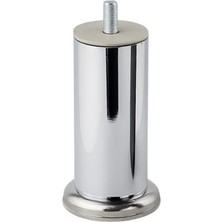 Toptan Budur Gümüş 10 cm Metal Dayanıklı M8 Krom Mobilya Ayağı Modern Koltuk Kanepe Tv Ünite Civatalı Ay
