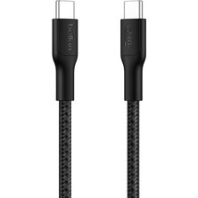 Toptan Budur Eco Örgülü Usb-C; Usb-C Kablosu, 1 M, 240 W, Yumuşak, Esnek Hızlı Şarj Kablosu, iPhone 16, Ga