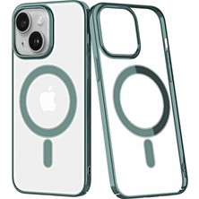 Toptan Budur Apple iPhone 14 Plus Kılıf Element Magneticsafe Sert Kapak - Köknar Yeşili
