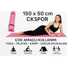Toptan Budur Pilates ve Yoga Matı; 150 x 50 Cm, Kaymaz Fitness Minderi, Pembe