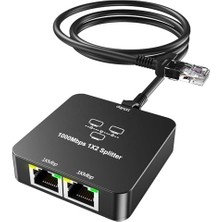 Toptan Budur Pc, Tv ve Konsol Uyumlu Gigabit Ethernet Çoklayıcı, 1000MBPS RJ45 Splitter Dağıtıcı ZR861