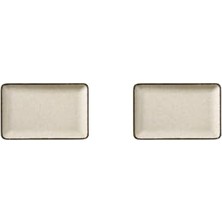 Toptan Budur Moderna Düz Tabak Tarçın 2 Parça 18X13 cm TAN18X13DUS2730P02