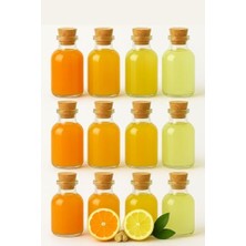 Toptan Budur Şeffaf Cam Shot Şişesi, Mantar Tıpalı, 50 Ml, 12 Adet
