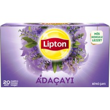 Lipton Bitki Çayı Adaçayı 20'li Bardak Poşet 30 G - 8 Adet