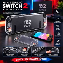 OEM Nintendo Switch 2 Için Silikon Kılıf ve Ekran Koruyucu