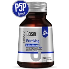 Orzax Extramag Üçlü Kombinasyon Magnezyum 200 Mg Takviye Edici Gıda 60 Tablet