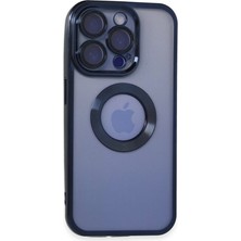 Toptan Budur Apple iPhone 15 Pro Max Kılıf Slot Silikon - Lacivert