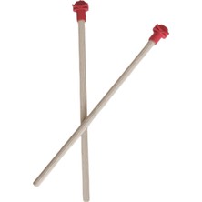Meks Doğal Ahşap Kuş Tüneği 1.2 Cm-25 cm Standart  Kırmızı (2 Adet)