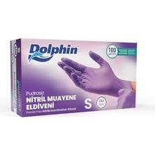 Toptan Budur Pudrasız Lila Nitril Eldiven S Beden 100 Adet
