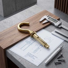 Bin1çeşit Kancalı Çelik Dübel M6 50 Adet Paket