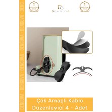 Denguva Özel Üretim Bilgisayar Notebook Şarj Kablosu Mutfak Çok Amaçlı Kablo Sarma Düzenleyici 4 Adet