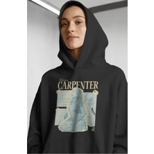 Sevbano Sabrina Carpenter Şarkıcı Ön Baskılı Unisex Oversize Premium Hoodie