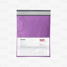 Svs Etiket Plastik Cepli Lila - Pembe Kargo Poşeti - 18X25+5 / 1.000 Adet