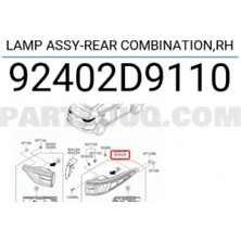 Tyc Kia Sportage Arka Stop Ledli Sağ 2016- (Oem No:  92402D9110)