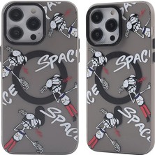 Toptan Budur Apple iPhone 12 Pro Max Kılıf Apollo Magneticsafe Desenli Kapak - Apollo Siyah - 3