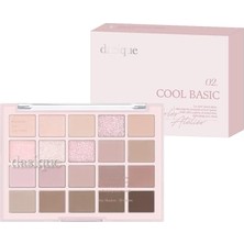 Toptan Budur 20 Renkli Mat ve Işıltılı Far Paleti 02 Cool Basic, 111646