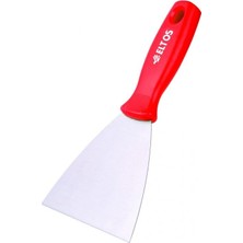 Toptan Budur Spatula, Eltos Çelik 0.80 mm Polisajlı Yay Çeliği, 50 Rockwell Sertlik, Ergonomik Sap, Kavisli,