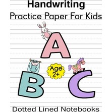 Toptan Budur Çocuklar Için El Yazısı Çalışma Kâğıdı, 150 Writing Pages, Noktalı Çizgili