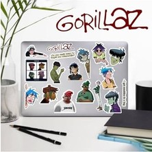 Toptan Budur Gorillaz Macbook Notebook Tablet Telefon Ajanda Laptop Defter Sticker Seti