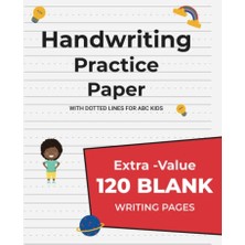 Toptan Budur Çocuklar Için Noktalı Çizgili El Yazısı Çalışma Kâğıdı, 120 Pages, Grade-1, Grade-2, K-