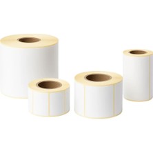 Svs Etiket Plastik Termal Barkod Etiketi - 100X135 - 500 Sarım / 1 Rulo