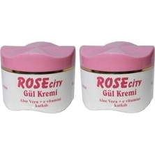 Toptan Budur 2 Adet 230 ml Gül Kremi Aloe Vera ve E Vitamin