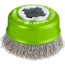 Toptan Budur Dalgalı Tencere Fırçası Clean, Inox, X-Lock Için, Paslanmaz, Ø 75 Mm, Tel Kalınlığı 0,3 mm