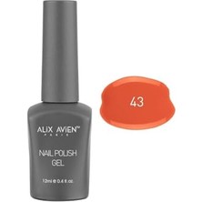 Toptan Budur 43 Numaralı Mercan Uv Kalıcı Jel Oje, 12 ml