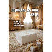 Ttt Çeyizlik Büyük Tek Hurç Çiçekli, Kadife Tek Hurç Çeyizlik Dantelli Hurç, Büyük Boy Hurç