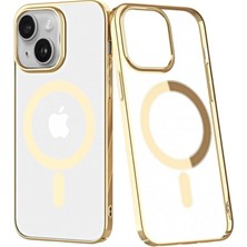 Toptan Budur Apple iPhone 14 Plus Kılıf Element Magneticsafe Sert Kapak - Gold